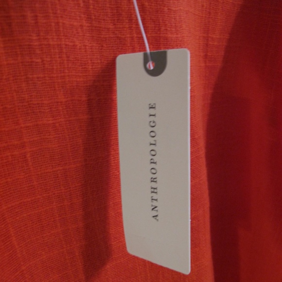 NWT MAEVE ANTHROPOLOGIE Orange Flutter Sleeve XL - Picture 7 of 14
